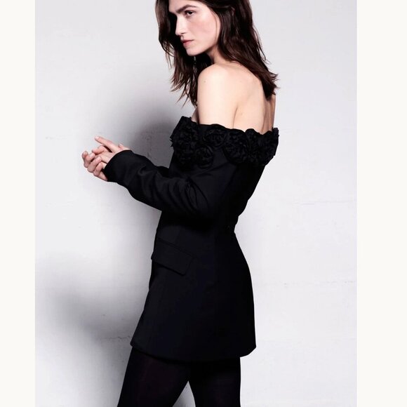 NWT Anna October Vanda Dress in Black size medium - Picture 4 of 9